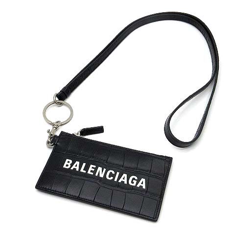 【美品】BALENCIAGA　フラグメントケース　コインケース　黒 バレンシアガ フラグメントケース/コインケース（小銭入れ