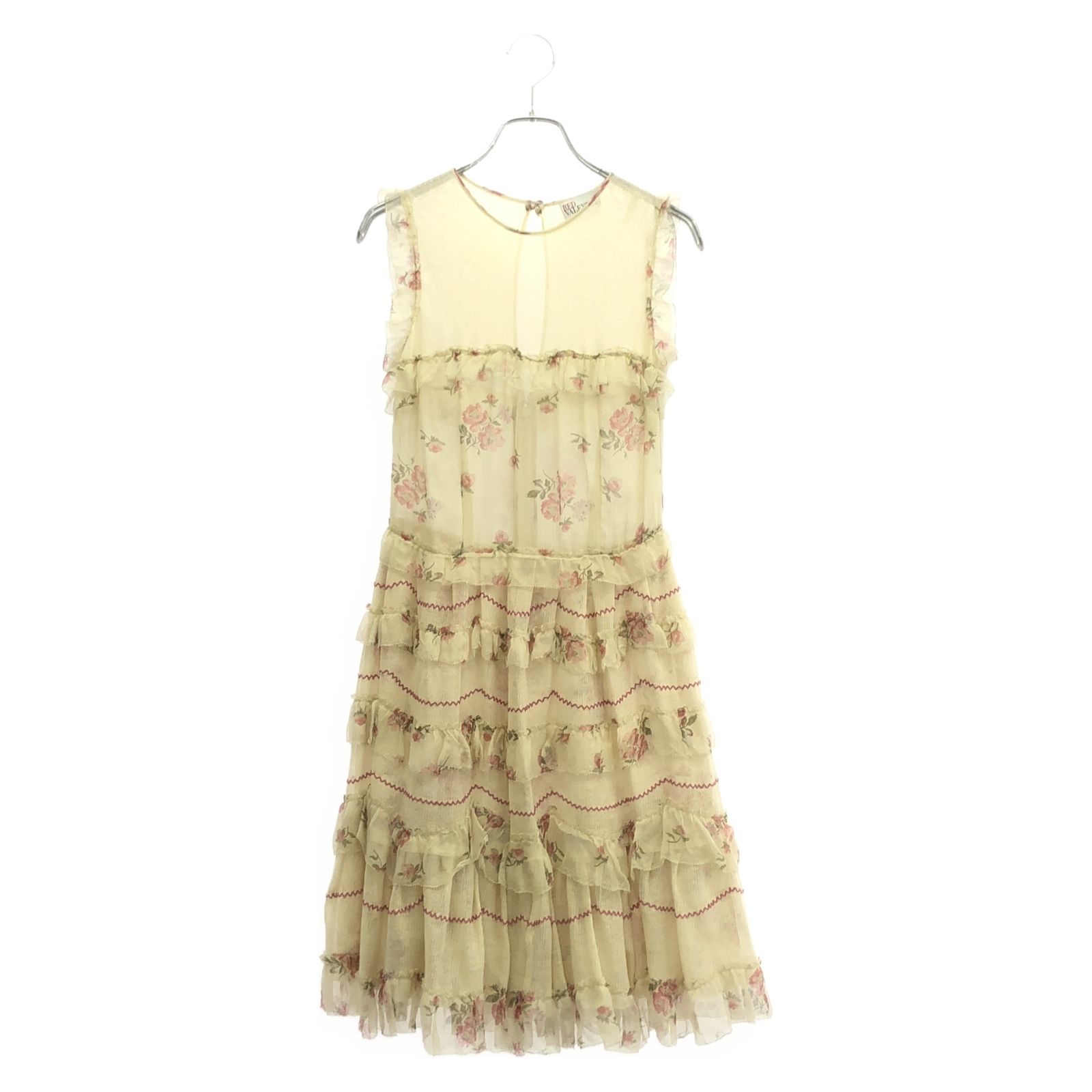 レッドヴァレンティノ RED VALENTINO ワンピース CRCVS4GG アイボリー|ピンク コットン ワンピース レディース Used A