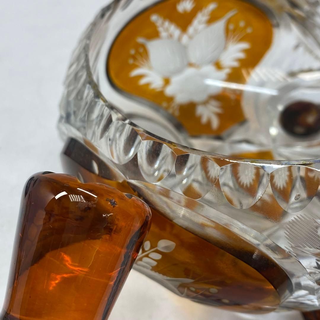 ギヤマン 切子 ハンドカットグラス セット 直径4~16㎝ 東山6-0210⑤