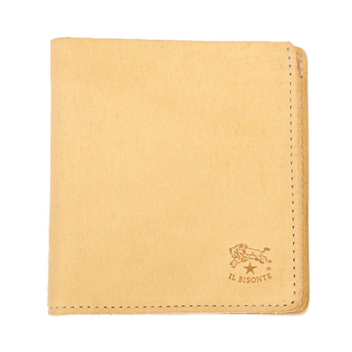 新品未使用】IL BISONTE イルビゾンテ 二つ折り財布 ナチュラル - メルカリ