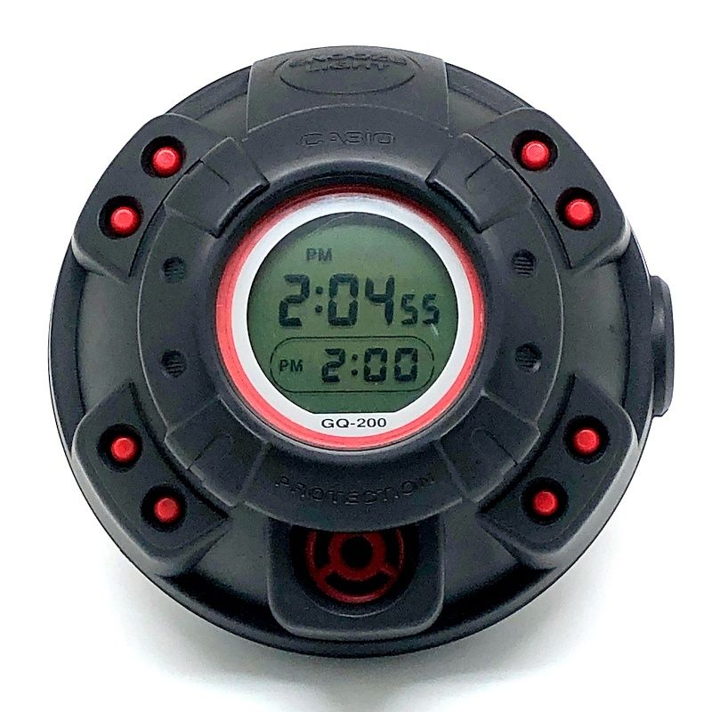 卸売 CASIO カシオ GQ-200J-1 MUSCLE TIME マッスルタイム 目覚まし