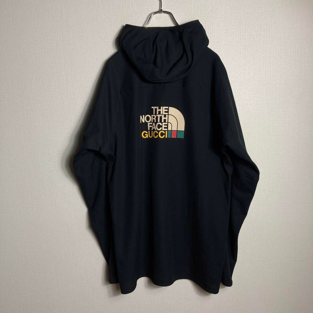極美品】GUCCI × NORTH FACE ロゴプリント ジップパーカー - メルカリ 