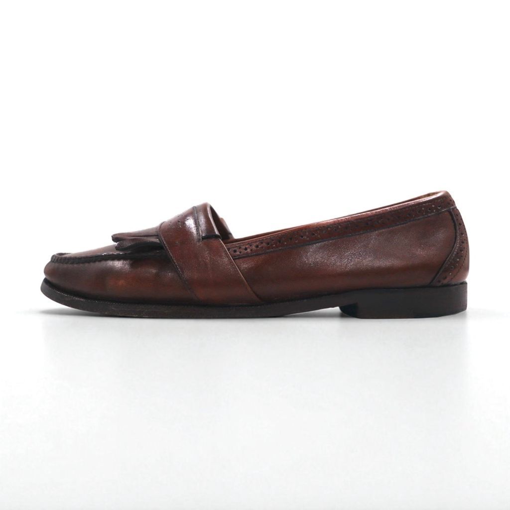 COLE HAAN USA製 フリンジ ローファー 28cm ブラウン レザー
