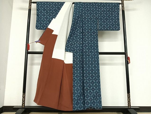 平和屋着物○本場琉球絣 紬 正絹 逸品 AAAU4298np - メルカリ
