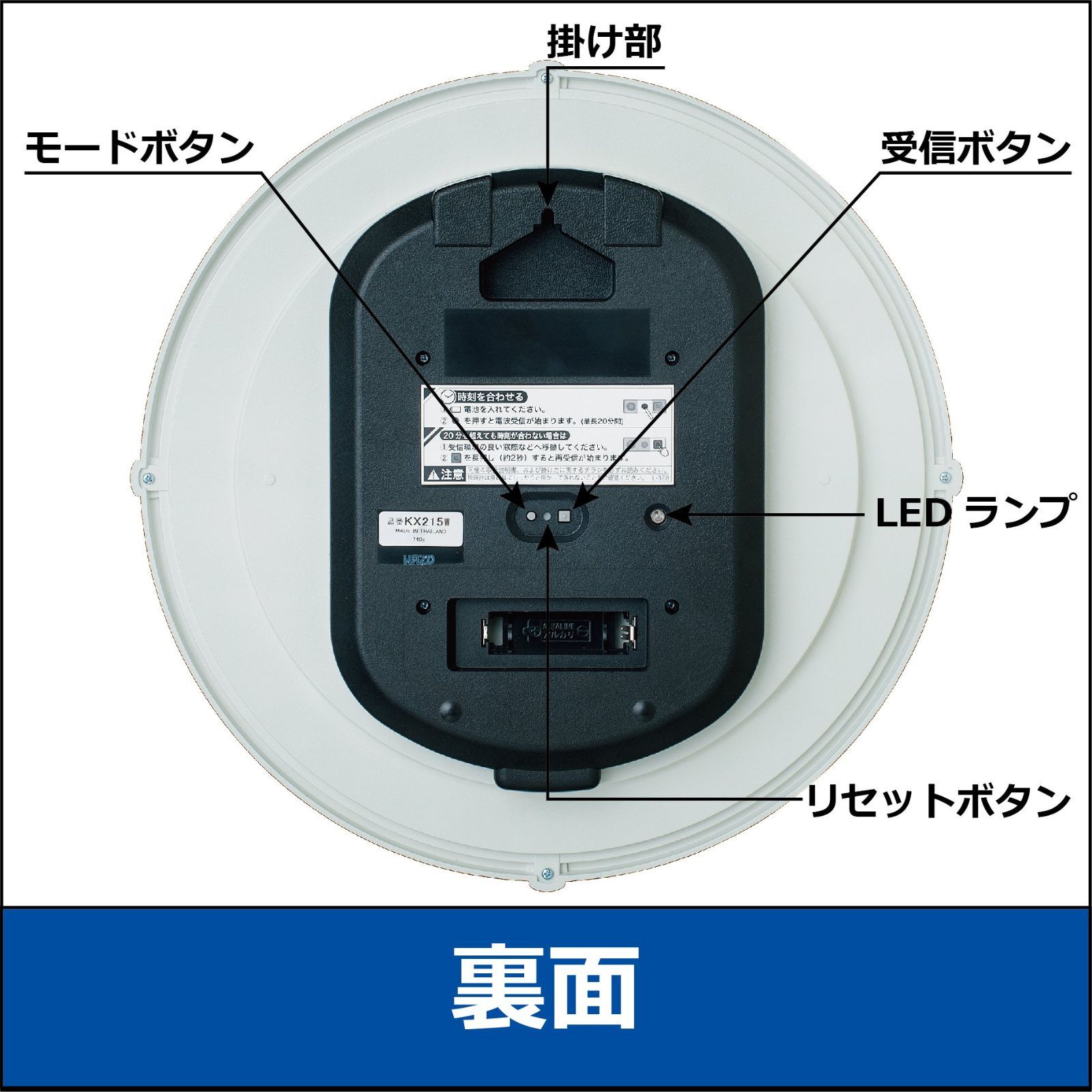 期間限定で特別価格 セイコークロック KX215W スタンダード 電波掛時計 白塗装 スイープセコンド おやすみ秒針 kumarika.com