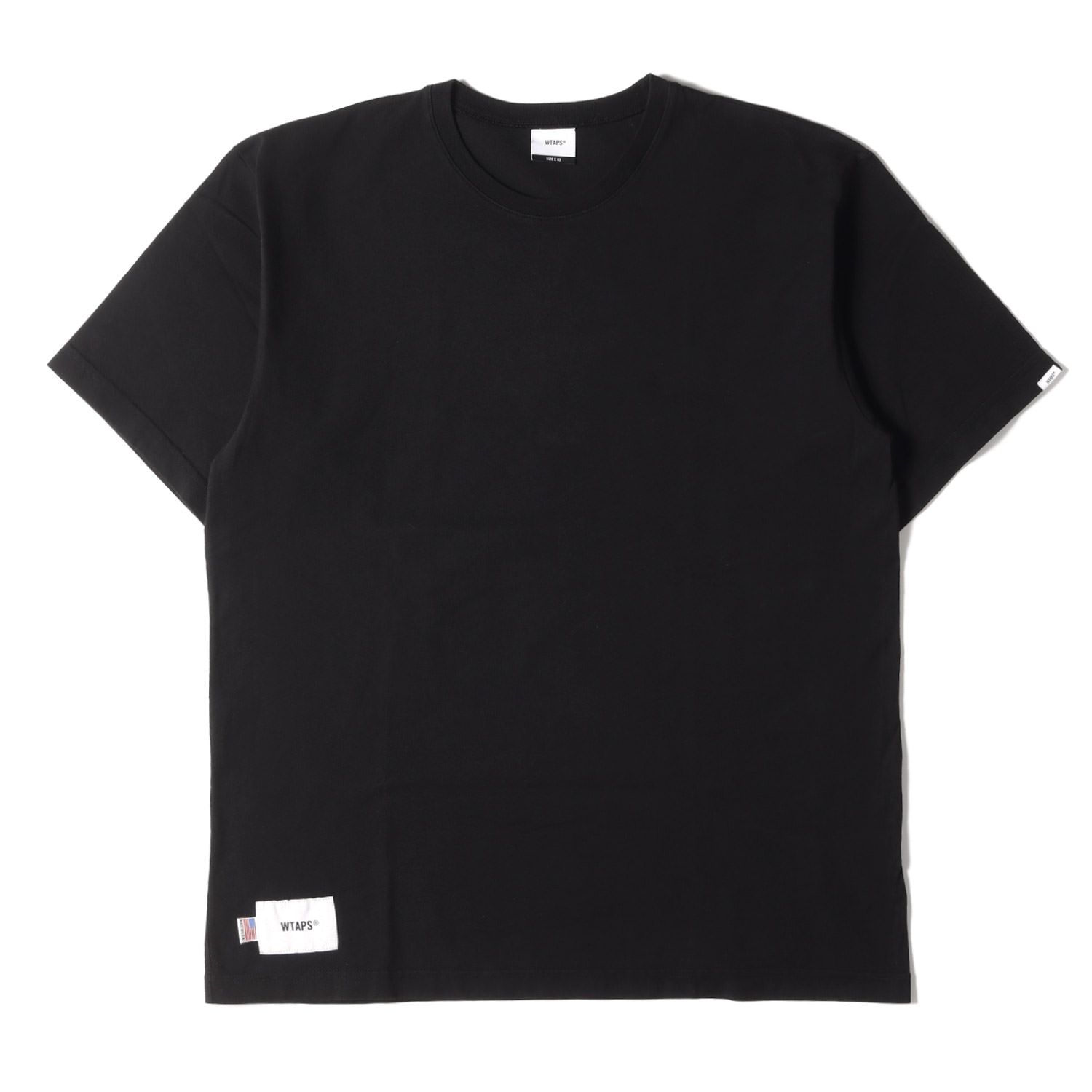 WTAPS ダブルタップス Tシャツ サイズ:M 20SS ヘビーウェイト クルーネック 半袖 Tシャツ BLANK SS 04 USA ブラック 黒 トップス カットソー ブランド ミリタリー ストリート