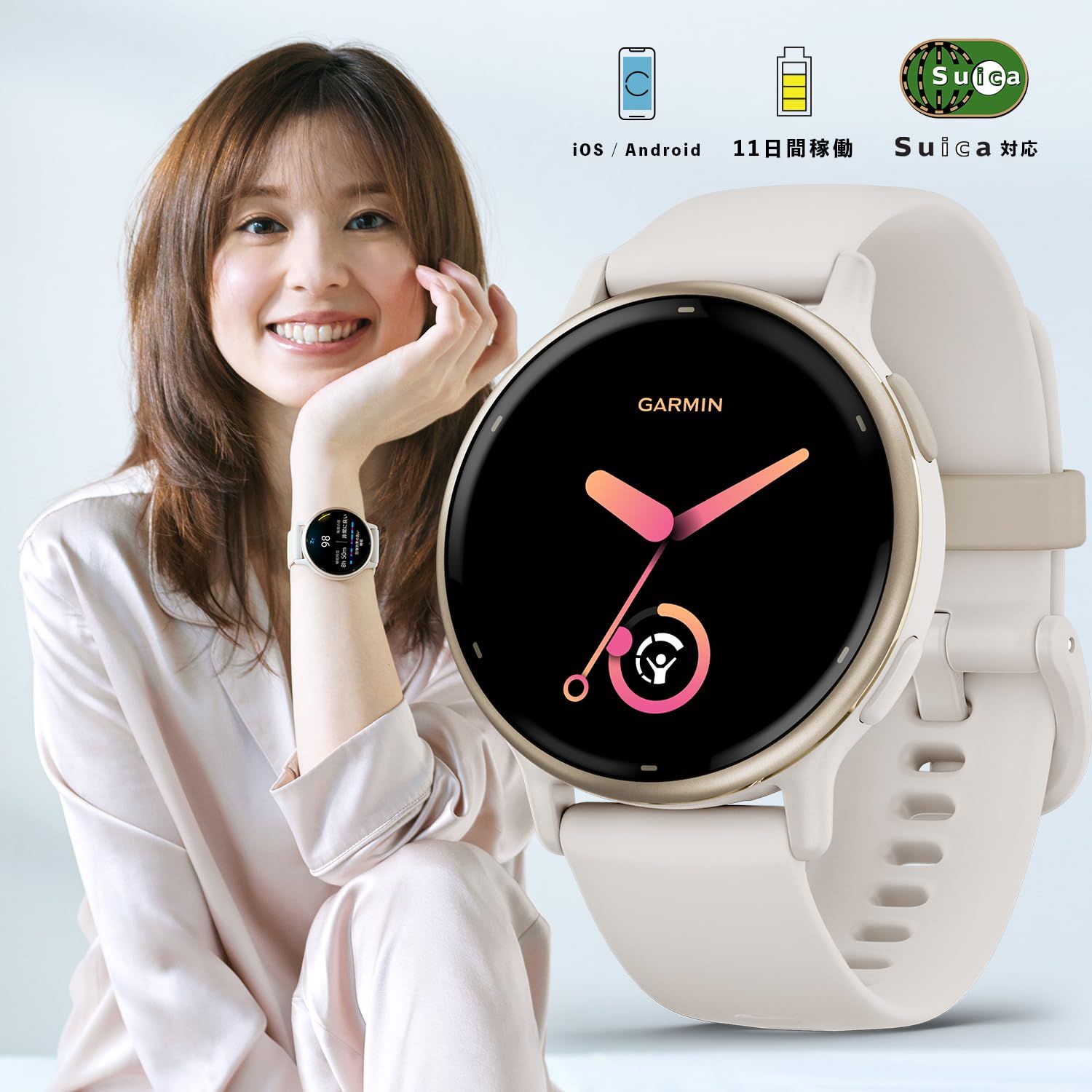 新着商品】GARMIN(ガーミン) vivoactive 5 フィットネスGPSウォッチ 睡眠管理/フィットネス年齢/お昼寝検出/Suica対応/心拍センサー/ストレスレベル測定/iOS・アンドロイド対応  / 11日間のバッテリー持続時間 / スマートウォッ - メルカリ