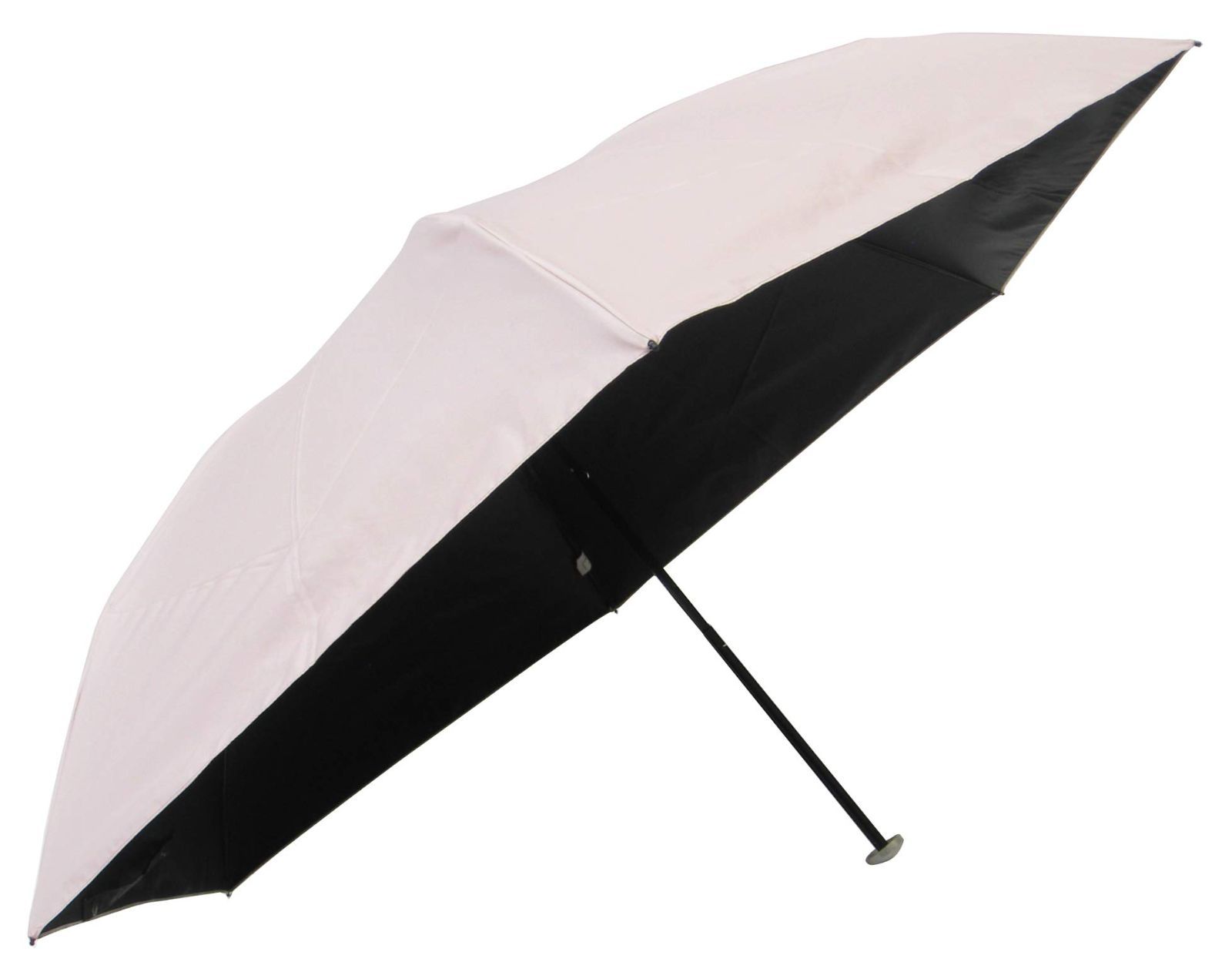 日本洋傘協会基準の遮光 遮熱 UVをカットした晴雨兼用レディース携帯ミニ日傘 灰ピンク 超軽量160g 折りたたみ傘 日傘