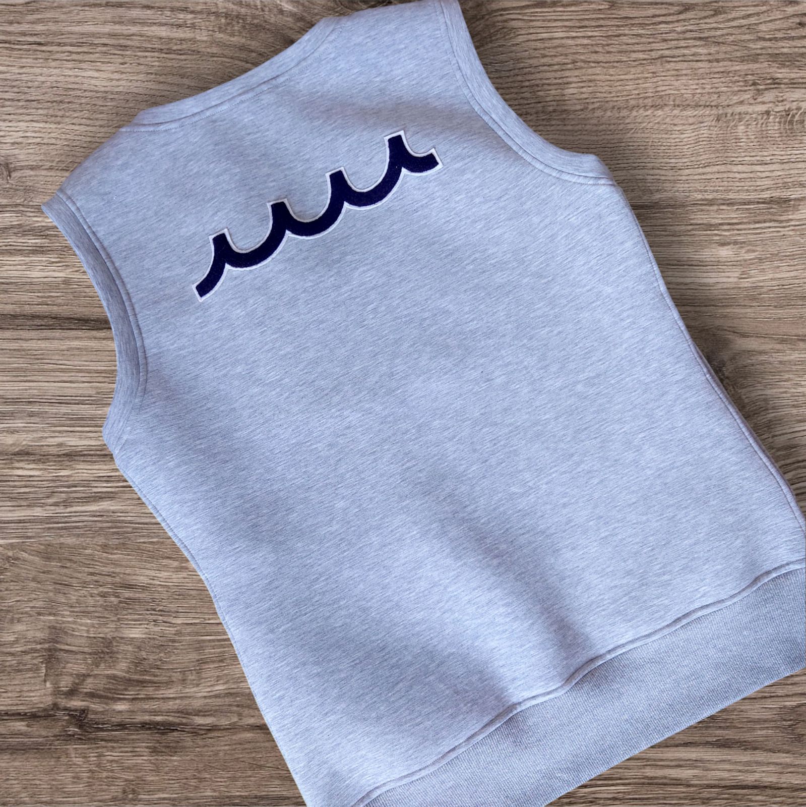 muta MARINE GOLF ボンディングベスト ダンボールニット素材 保温性 ノースリーブ グレー