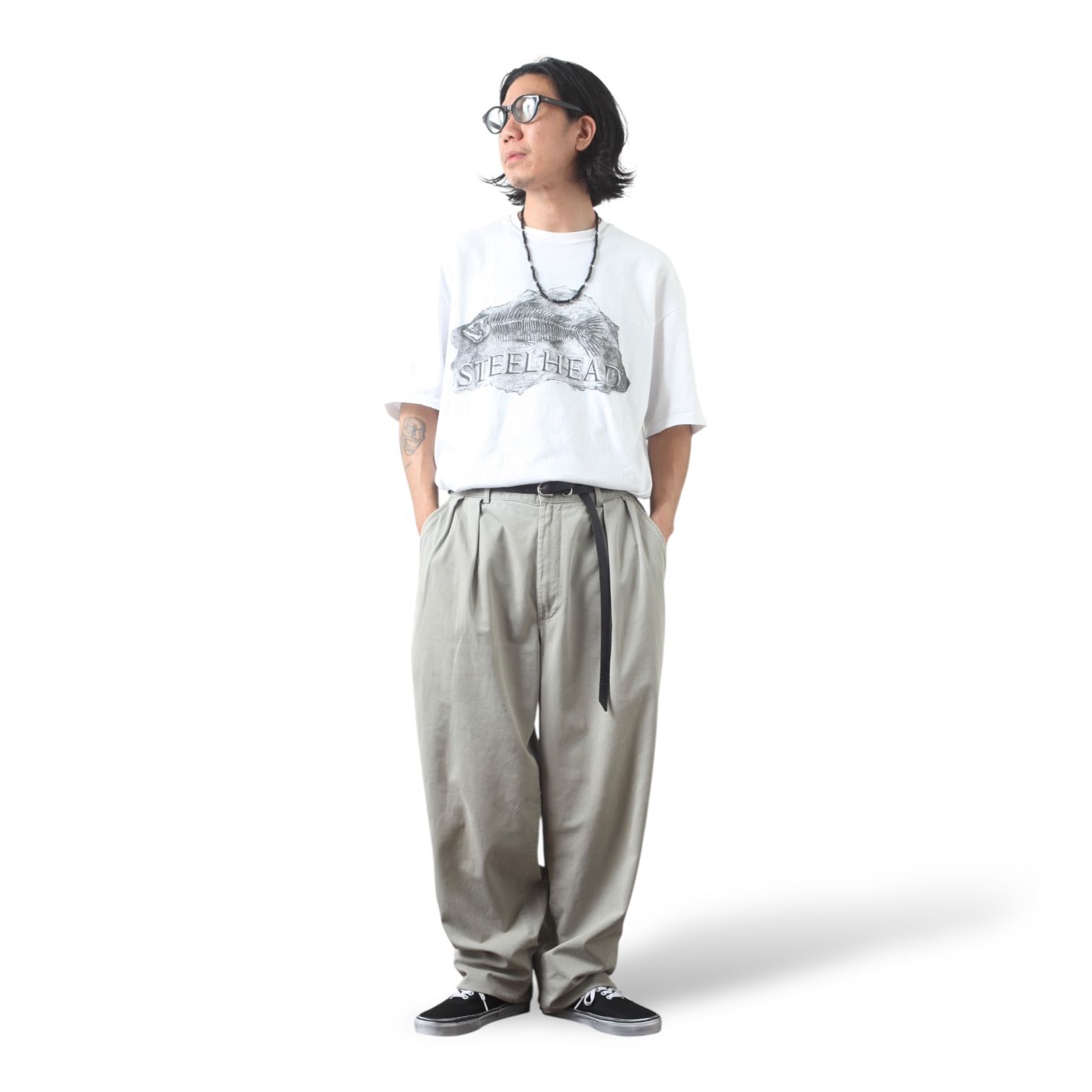 古着 90s ポロ バイ ラルフローレン ツータック チノ パンツ USA製
