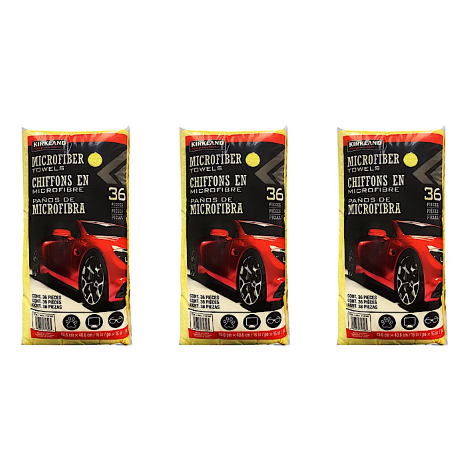 コストコ カークランドシグネチャー マイクロファイバータオル 36枚 3個セット
