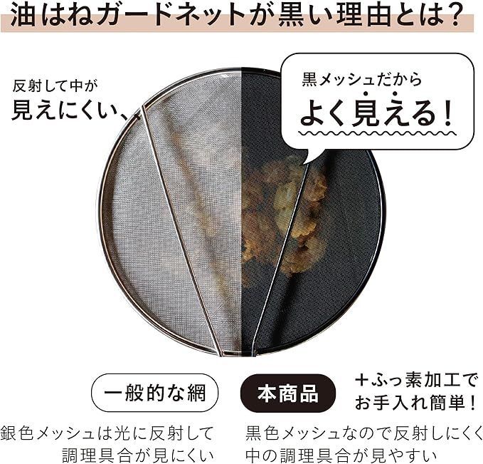 在庫処分】シービージャパン 油はねガードネット 29cm 調理具合がよく