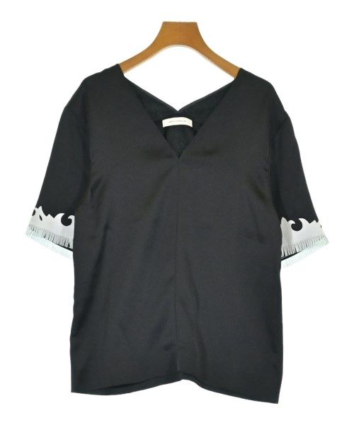美品 セドリックシャルリエ ストライプ柄切り替え半袖ブラウス レディース (S) CEDRIC CHARLIER 中古 美品 セドリックシャルリエ ストライプ柄切り替え半袖ブラウス