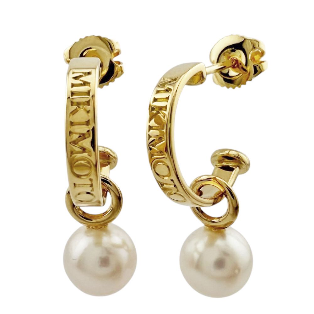 【おトク】 ミキモト レディース パール K18イエローゴールド 18金 ピアス アクセサリー