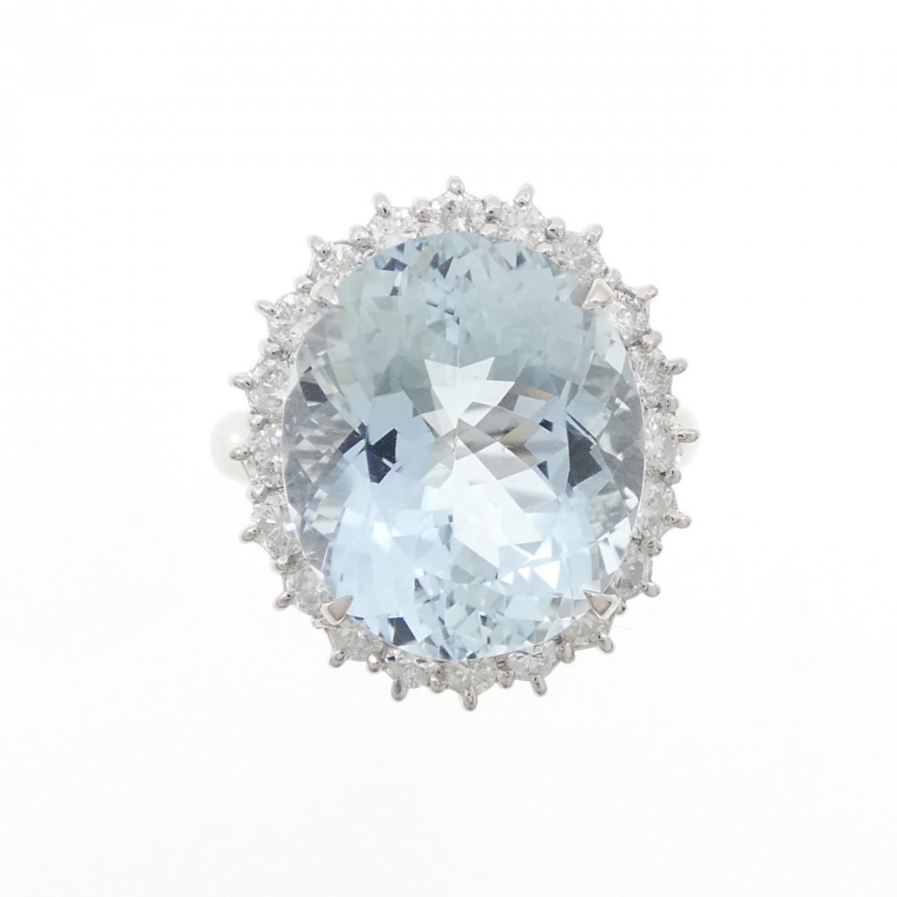 PT900 アクアマリン リング 9.00CT - メルカリ 