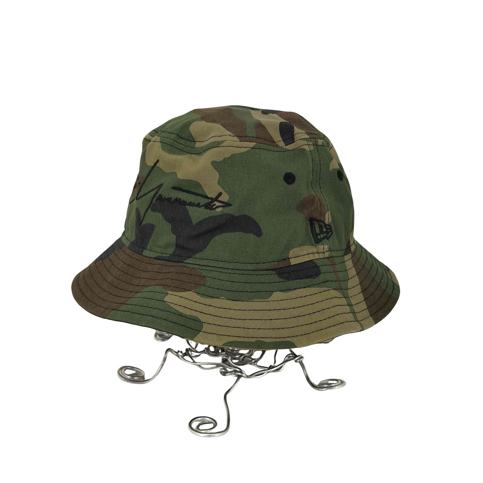 ヨウジヤマモトプールオム Yohji Yamamoto POUR HOMME camouflage BUCKET YY LOGO メンズ MEDIUM-LARGE