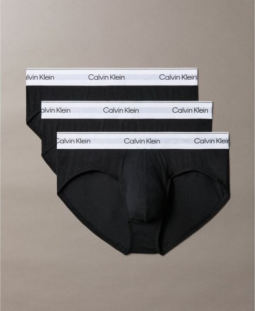 カルバンクライン メンズ ブリーフパンツ アンダーウェア Men s 3-Pk. Icon Stretch Hip Briefs Black