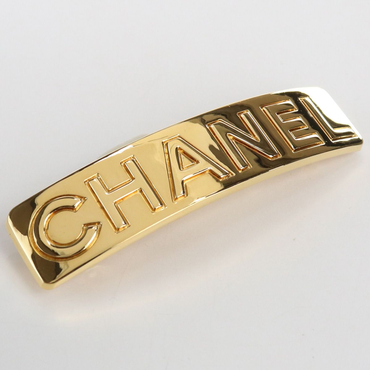 CHANEL シャネル シャネルロゴバレッタ バレッタ メタル【中古