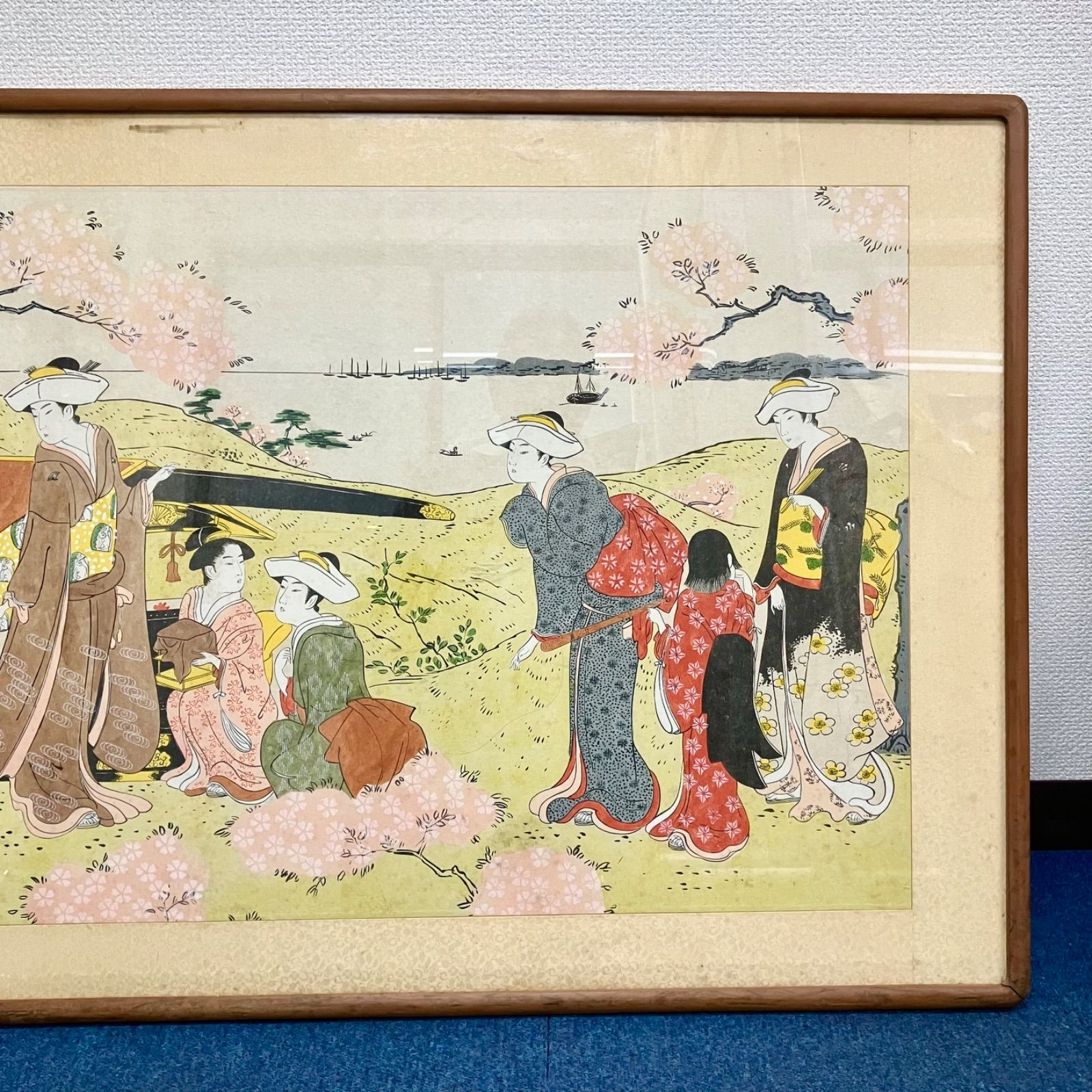 花吹雪 井川洗厓 版画 浮世絵 高級複製版画