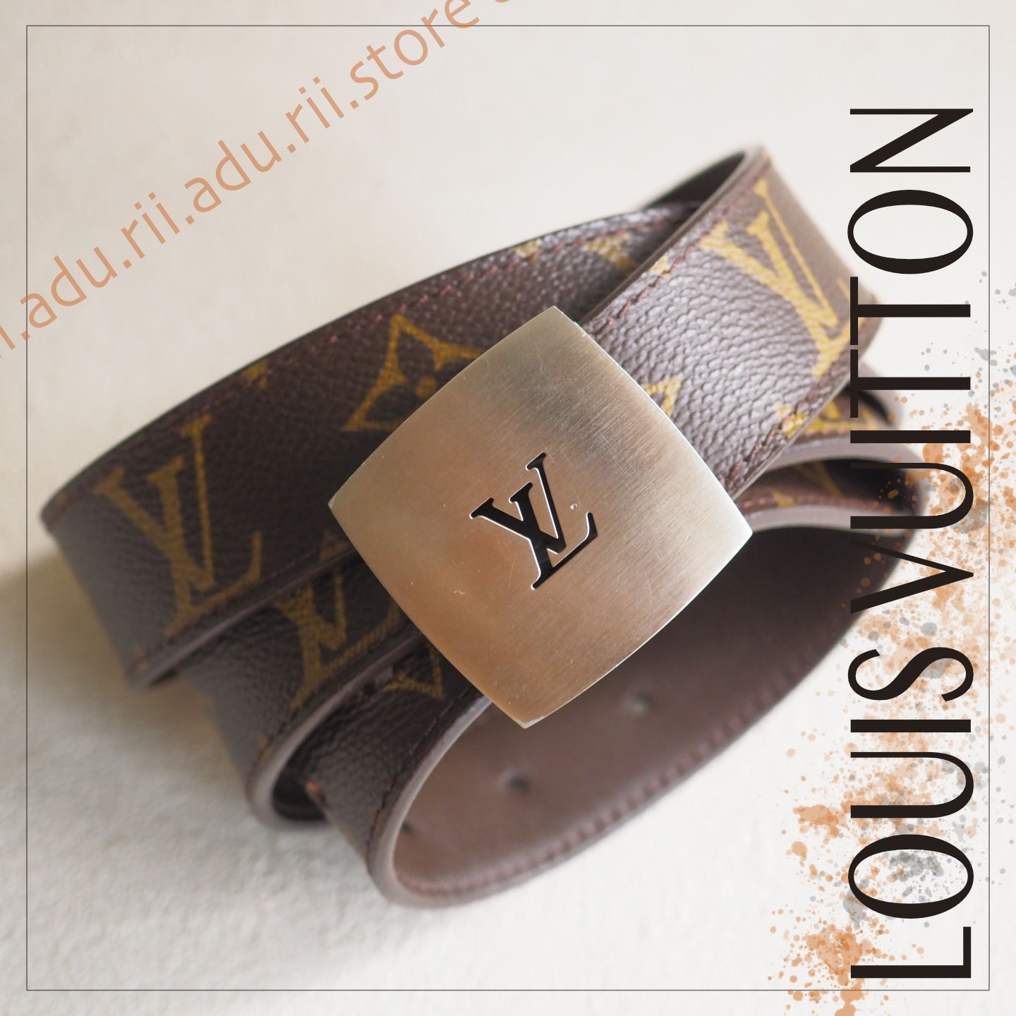 ルイヴィトン LOUIS VUITTON サンチュール LV ベルト M6888V 表記85/34 ...