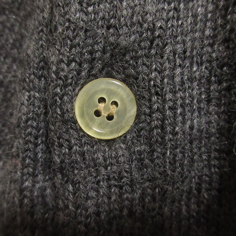 tricot COMME des GARÇONSダークグレー ニットカーディガン トリココムデギャルソンtricot COMME des GARCONS ウールドット