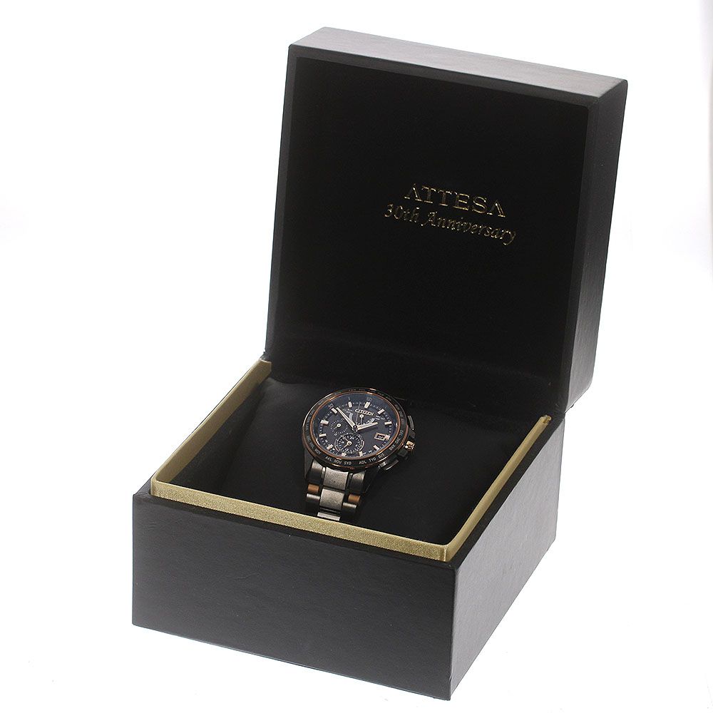 シチズン CITIZEN H820-T020186 アテッサ エコドライブ デイト ソーラー電波 メンズ内 き_715008