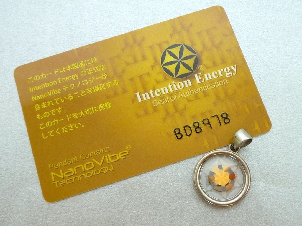 ナノバイブ　インテンション·エナジー　チャーム（チタン製） ナノバイブ インテンション·エナジー チャーム（チタン製）