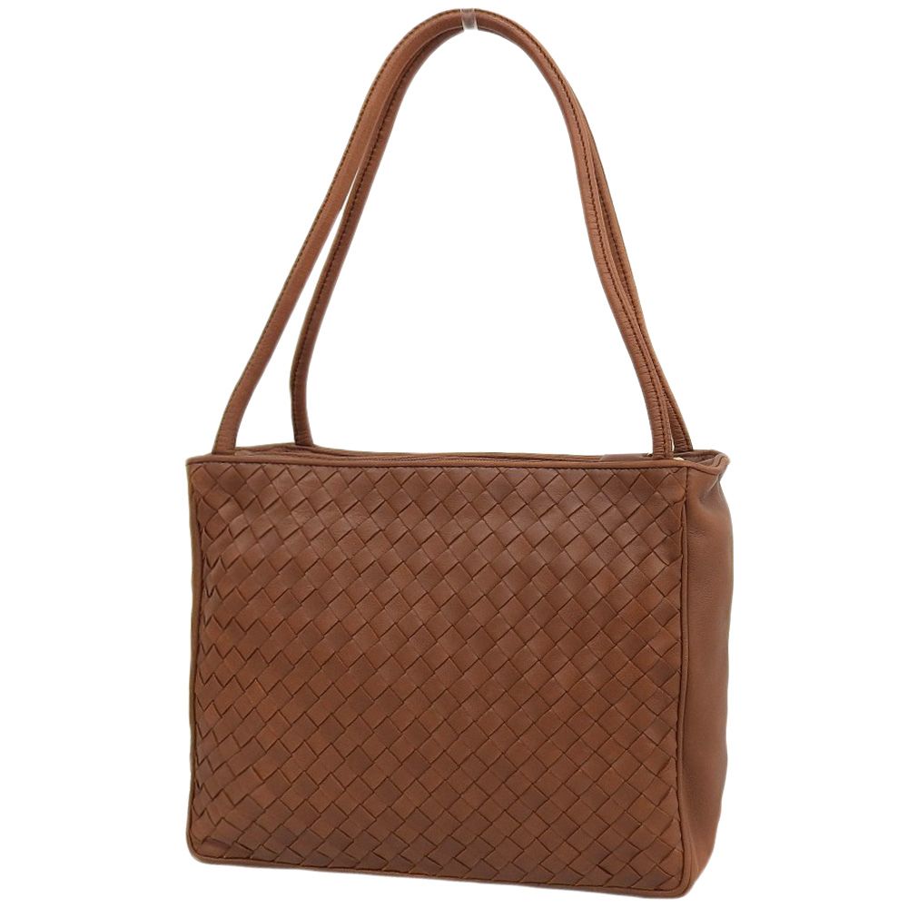 Bottega Veneta ブラウンレザー編み込みバッグ 【公式通販】