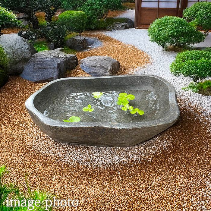 水鉢・船型蹲・向鉢】オブジェ・庭石・置物・ガーデニング