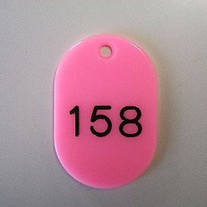 まとめ買い クラウン 番号札 番号入 大151-200 桃 CR-BG44-PI ×3セット