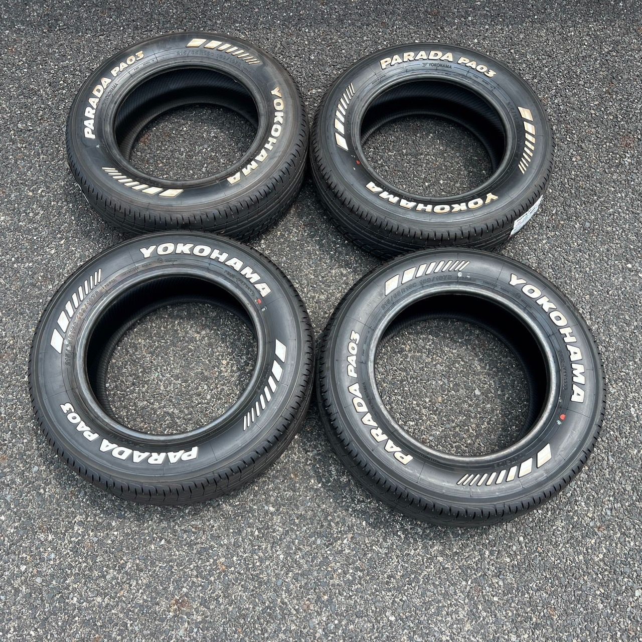 YOKOHAMA PARADA PA03 ヨコハマタイヤ パラダ 215/65R16C 109/107S WL