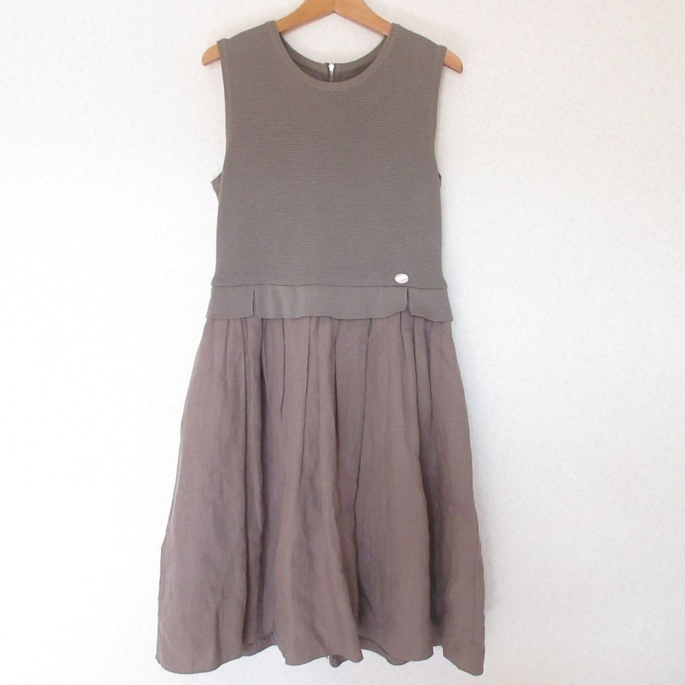 美品 FOXEY フォクシー French Sucre フレンチスクレ ノースリーブ  