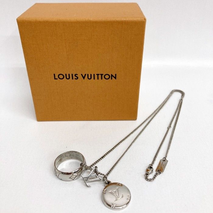 ☆Louis Vuitton ルイヴィトン M62485 モノグラム リング ネックレス