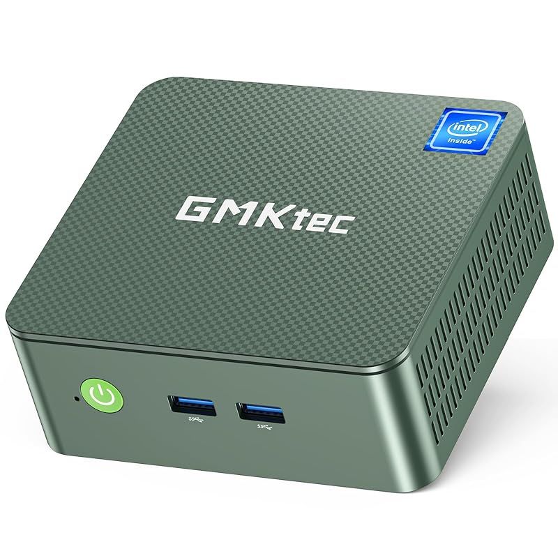 GMKtec ミニpc 最新第12世代インテルAlder Lake-N100 mini pc Windows 11 Pro DDR4 8GB+256GB SSD 4コア/4スレッド 最大周波数3.4GHz WIFI6/BT5.2 TDP 6W 小型 M.2 1