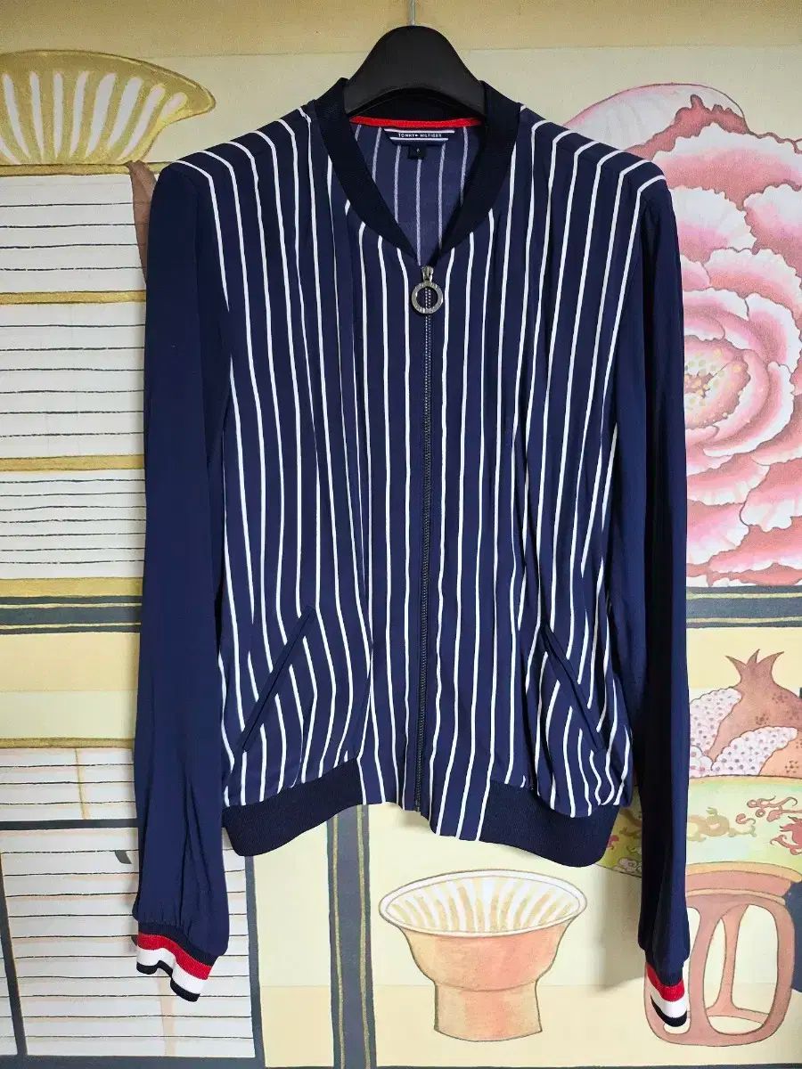 Tommy Hilfiger トミーヒルフィガー レディース ストライプ カーディガン ブルゾン ジャケット