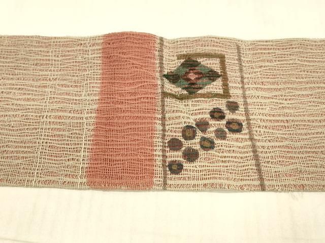 平和屋着物○九寸名古屋帯 手描き 猫 正絹 逸品 AAAU4247np