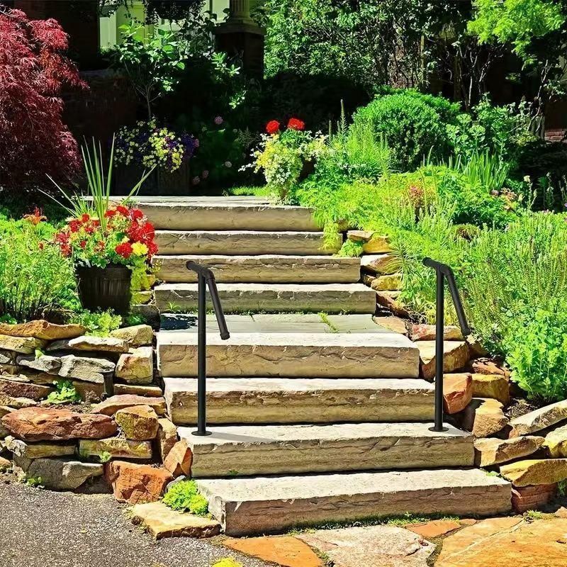 階段 用手すり屋外玄関 手摺り置くだけ 防錆 耐久性 高さ70 80 90 100cm 高齢者用サポート 歩行補助 庭 スロープ 段差 株式会社錦屋外用 屋内屋根裏廊下 70CM