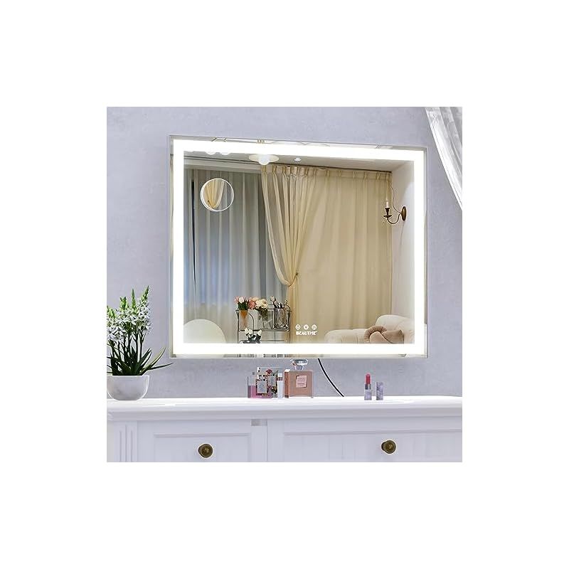 ANYHI 女優ミラー 卓上 ハリウッドミラー 女優ミラー 壁掛け LEDベルト