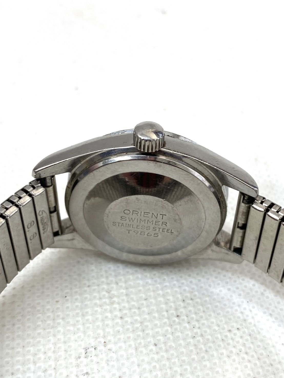 ORIENT オリエント SWIMMER レディース 腕時計 デイト 手巻き シルバー