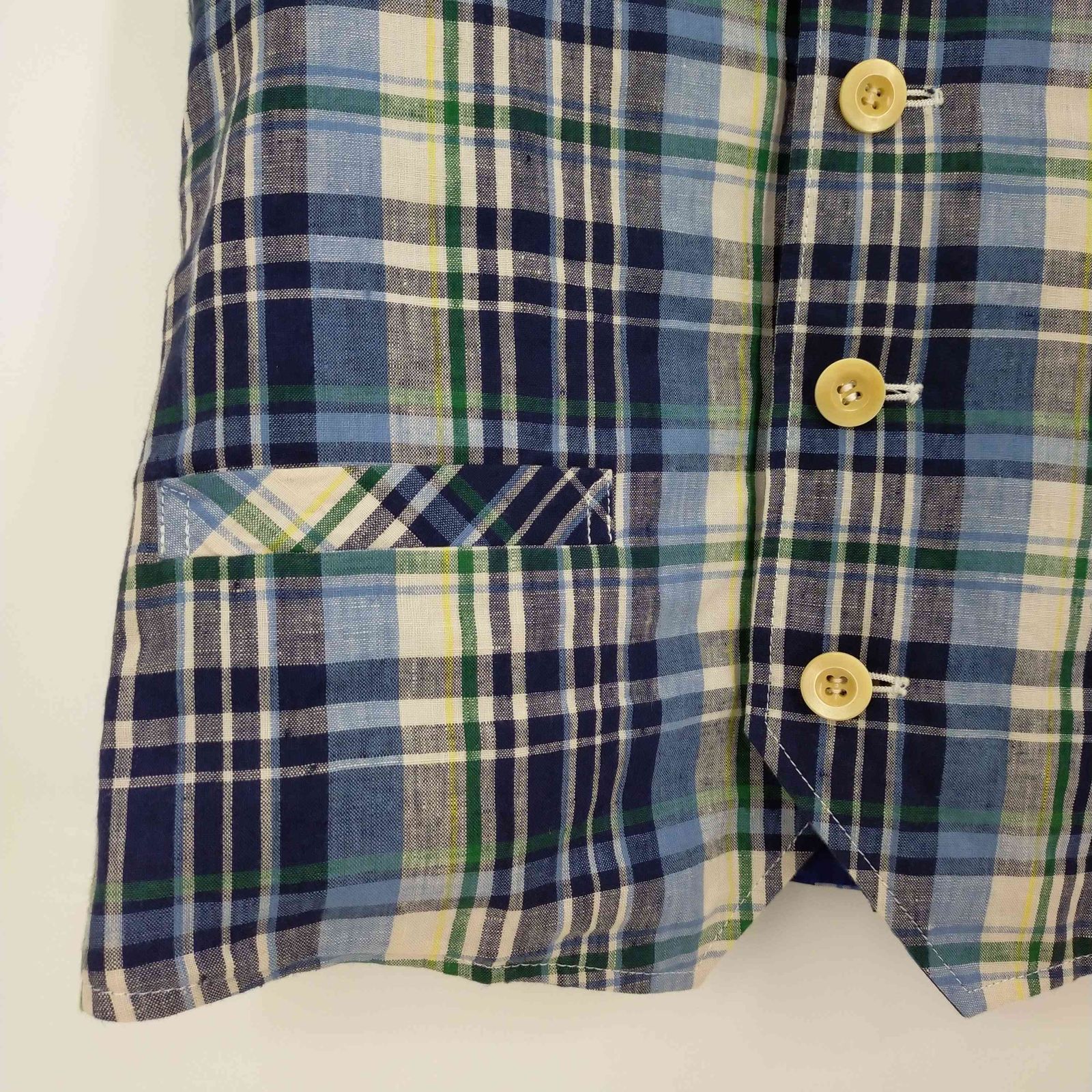 【SACAI】サカイ チェック柄 ダウンパネル ウールベスト SACAI】サカイ チェック柄 ダウンパネル ウールベスト