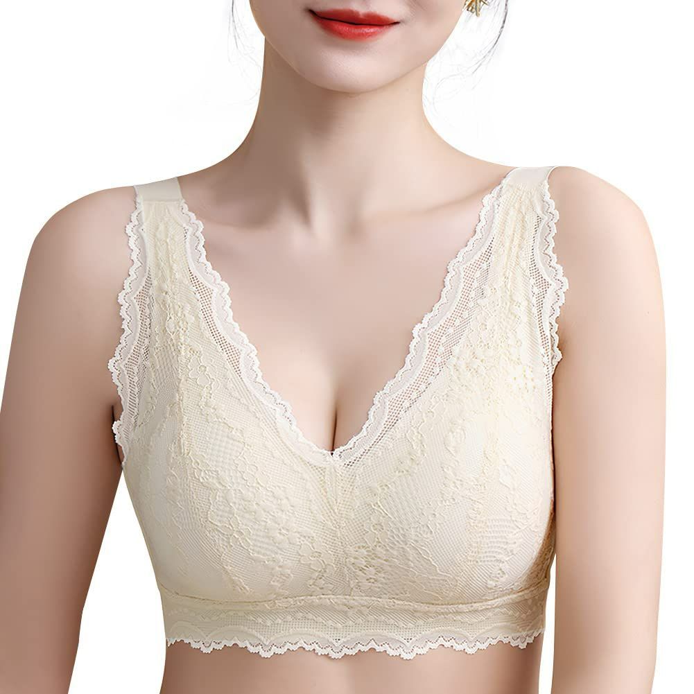 【在庫セール】夜用ブラ【2023最着るだけ美胸メイク・違和感ゼロ・サポート感】【ノンワイヤー・脇高設計】 ブラジャー ナイトブラ 夜のバストケア 無縫製 レース 美胸 [Allanve] 締付け感なし 通気性 苦しくない 寝っている間のバストをサポート 人気・おすすめ｜使いやすい・旅行におすすめ 品質保証 全国発送 日本国内発送・最短翌日お届け
