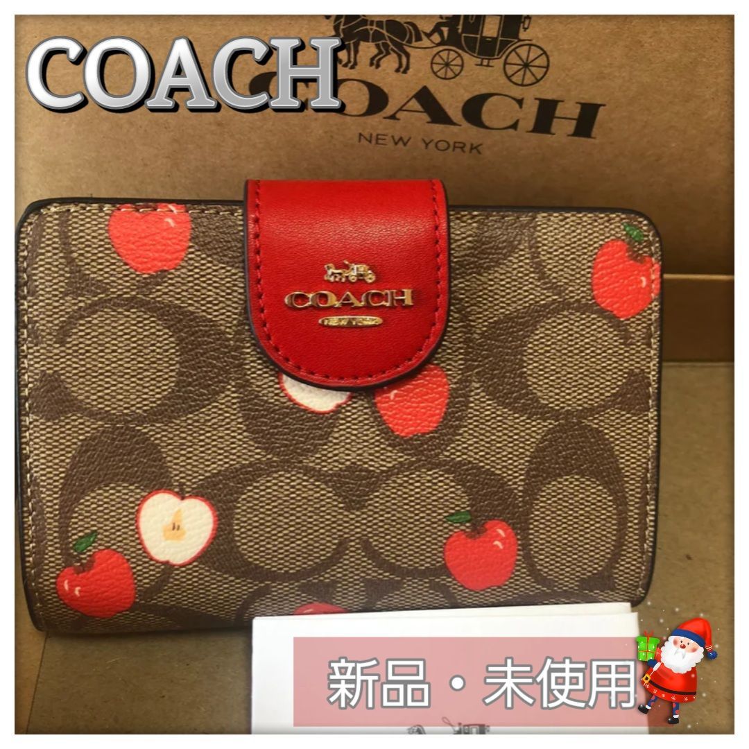 メイルオーダー COACH 二つ折り財布 レディース リンゴ柄 C4117 aob.adv.br