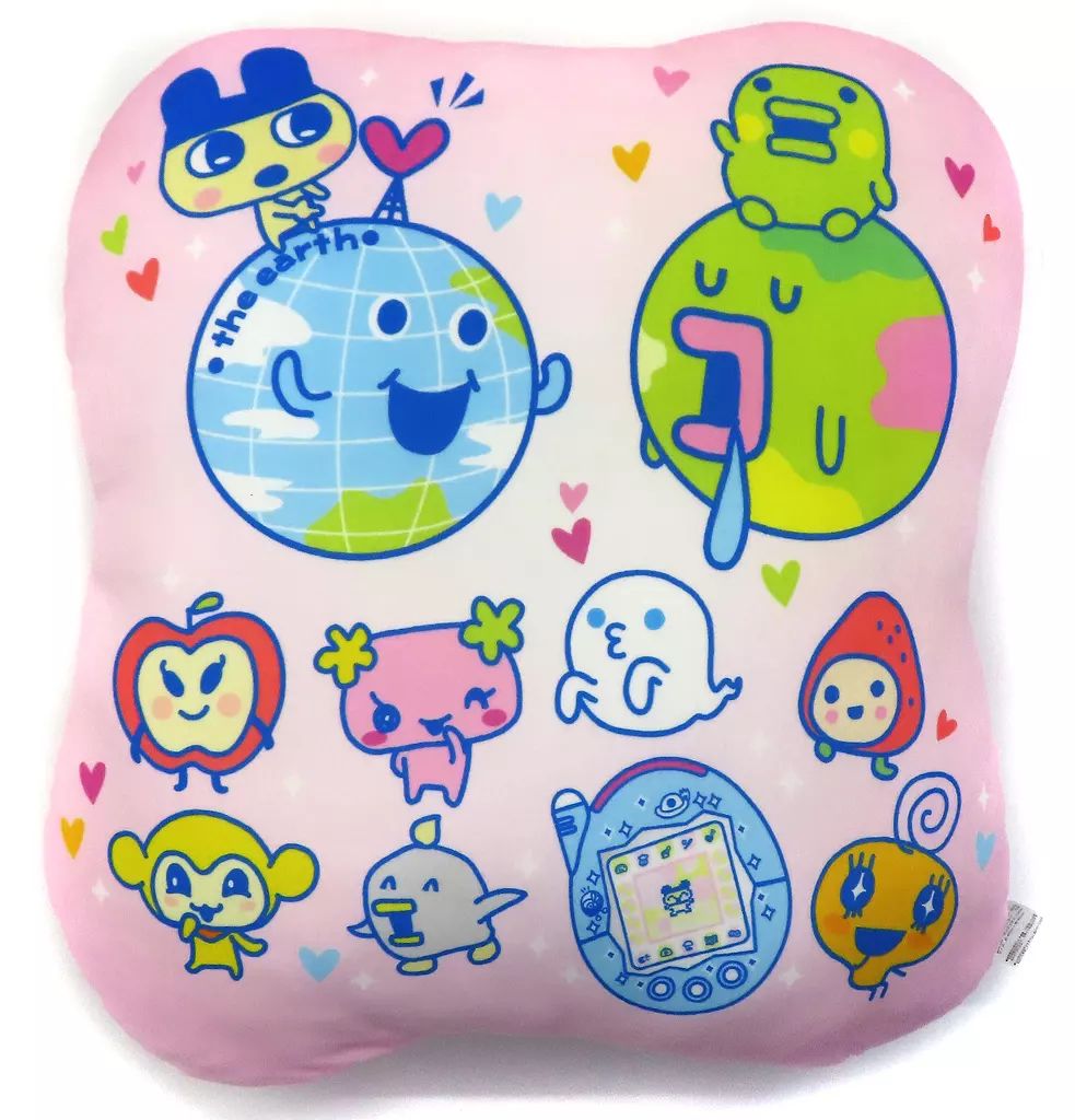 中古】クッション・本体 集合(ピンク) ダイカットクッション