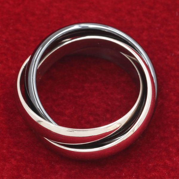 Cartier カルティエ トリニティ リング セラミック 48 8号 Cartier カルティエ トリニティ リング #48 8号 セラミック K18