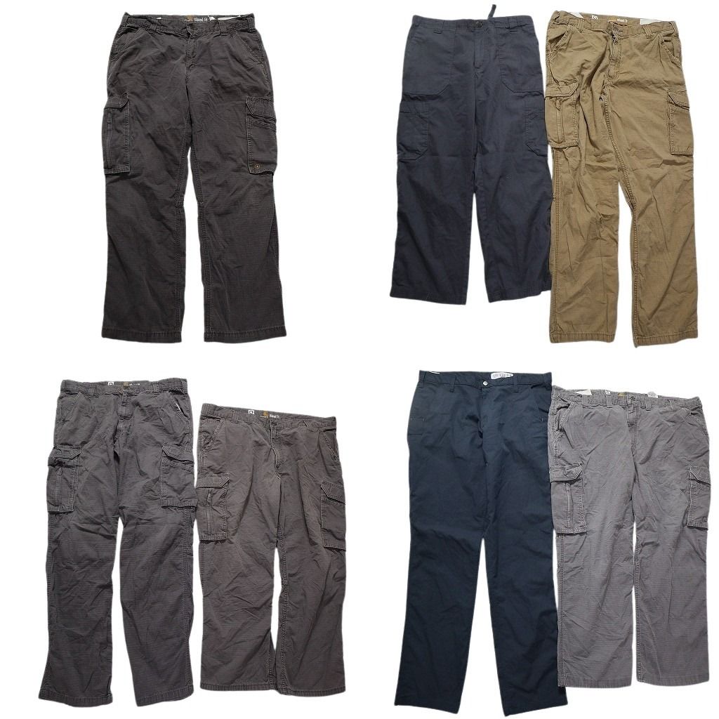 古着卸 まとめ売り カーハート Carhartt リップストップ パンツ 7枚セット メンズ Ｍ |36 |38 |40 |46 カーゴ ワーク 古着 NB9839