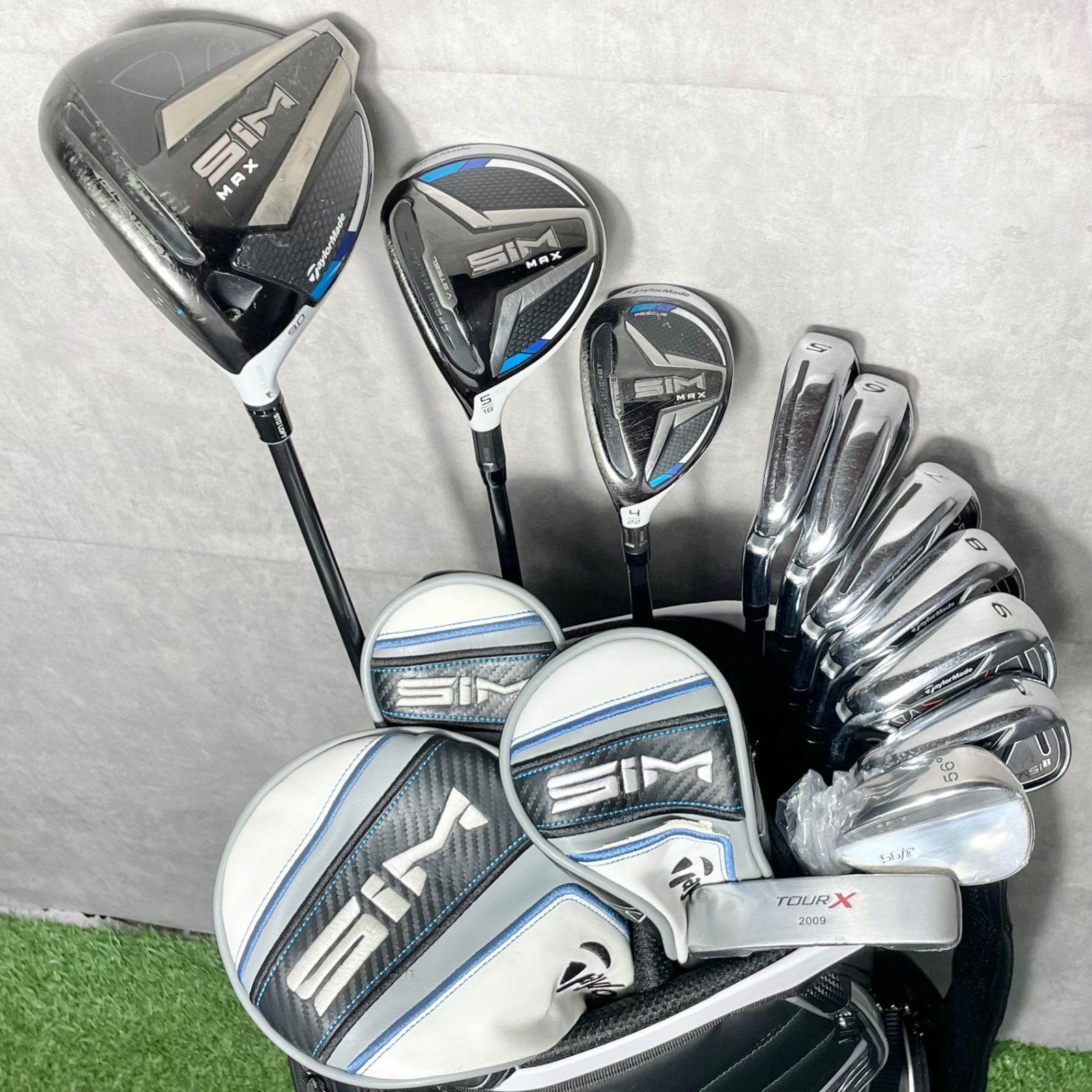 レフティ TaylorMade SIMMAX テーラーメイド シムマックス ゴルフクラブセット 11本 S メンズ 左 キャディバッグ 左利き用