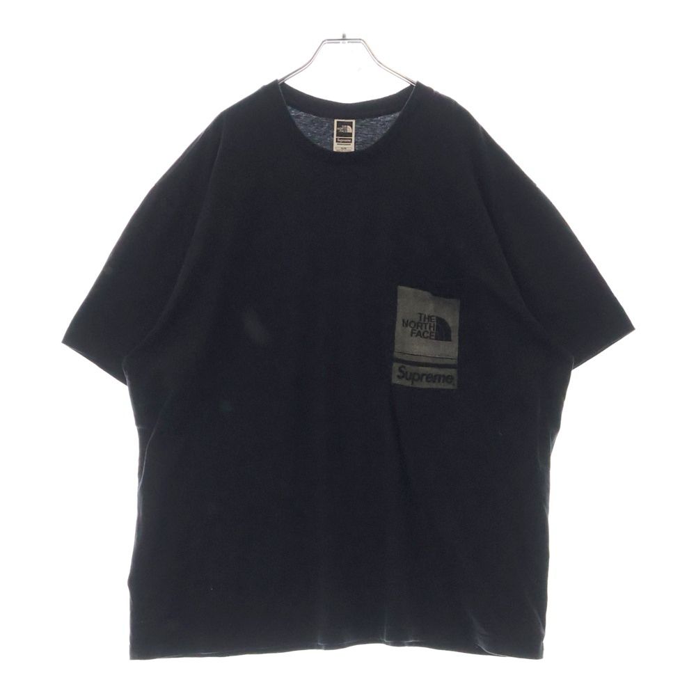 SUPREME (シュプリーム) 23SS ×THE NORTH FACE Printed Pocket Tee NT02309I ×ザノースフェイス プリンテッドポケット半袖Tシャツ ブラック