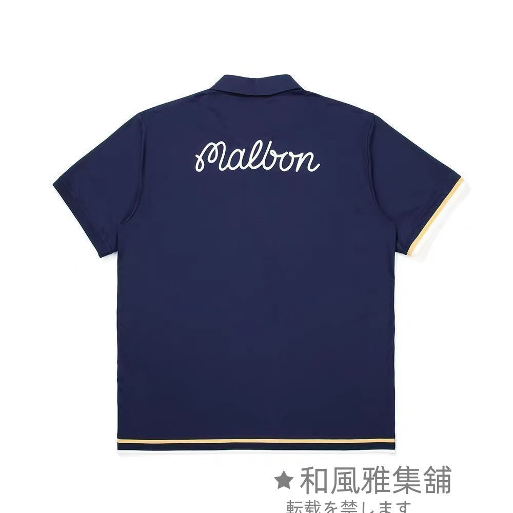malbon golf マルボンゴルフ ポロシャツ ゴルフウェア 半袖