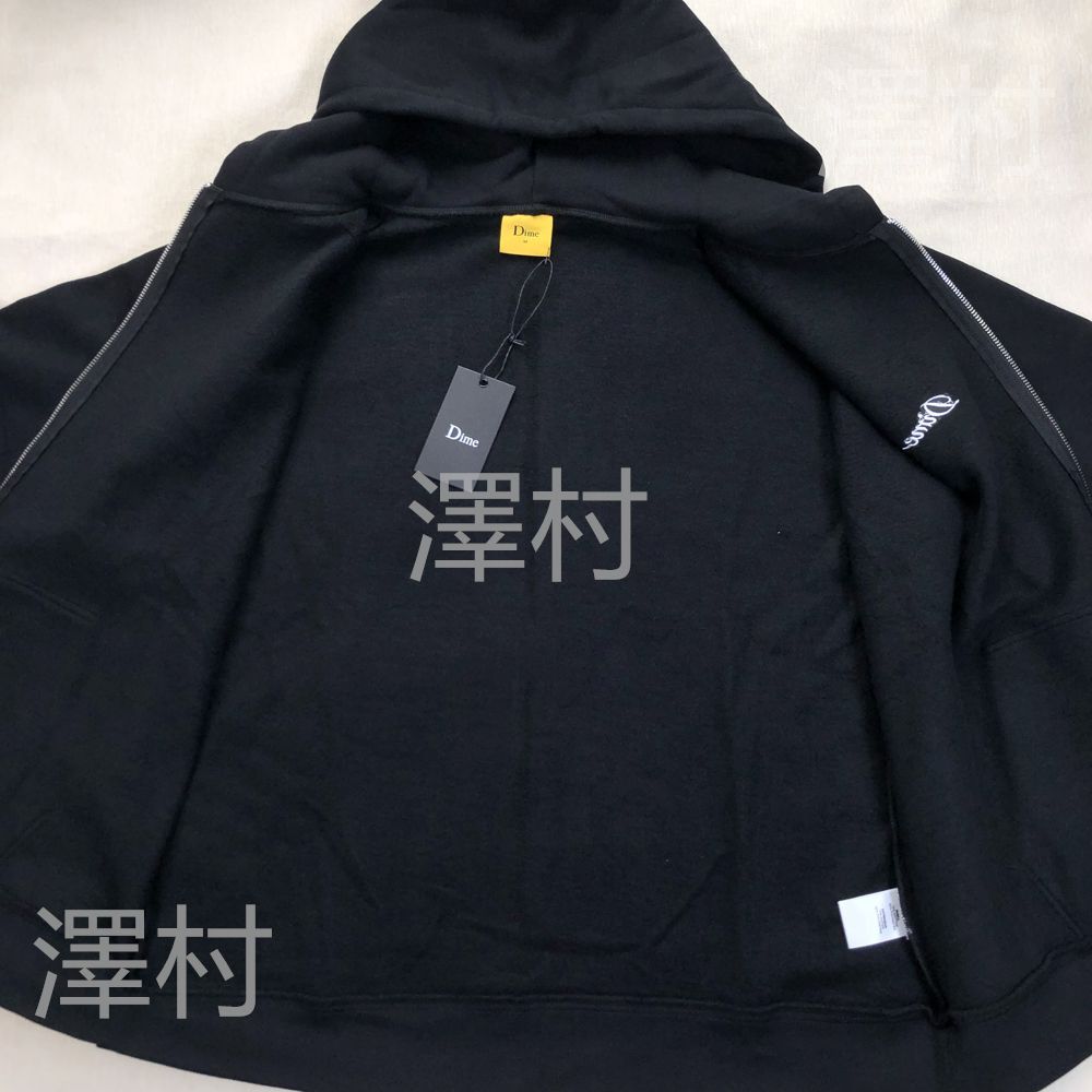 Dime ブラック パーカー Lサイズ - Dime フード付きパーカー 黒Lサイズ