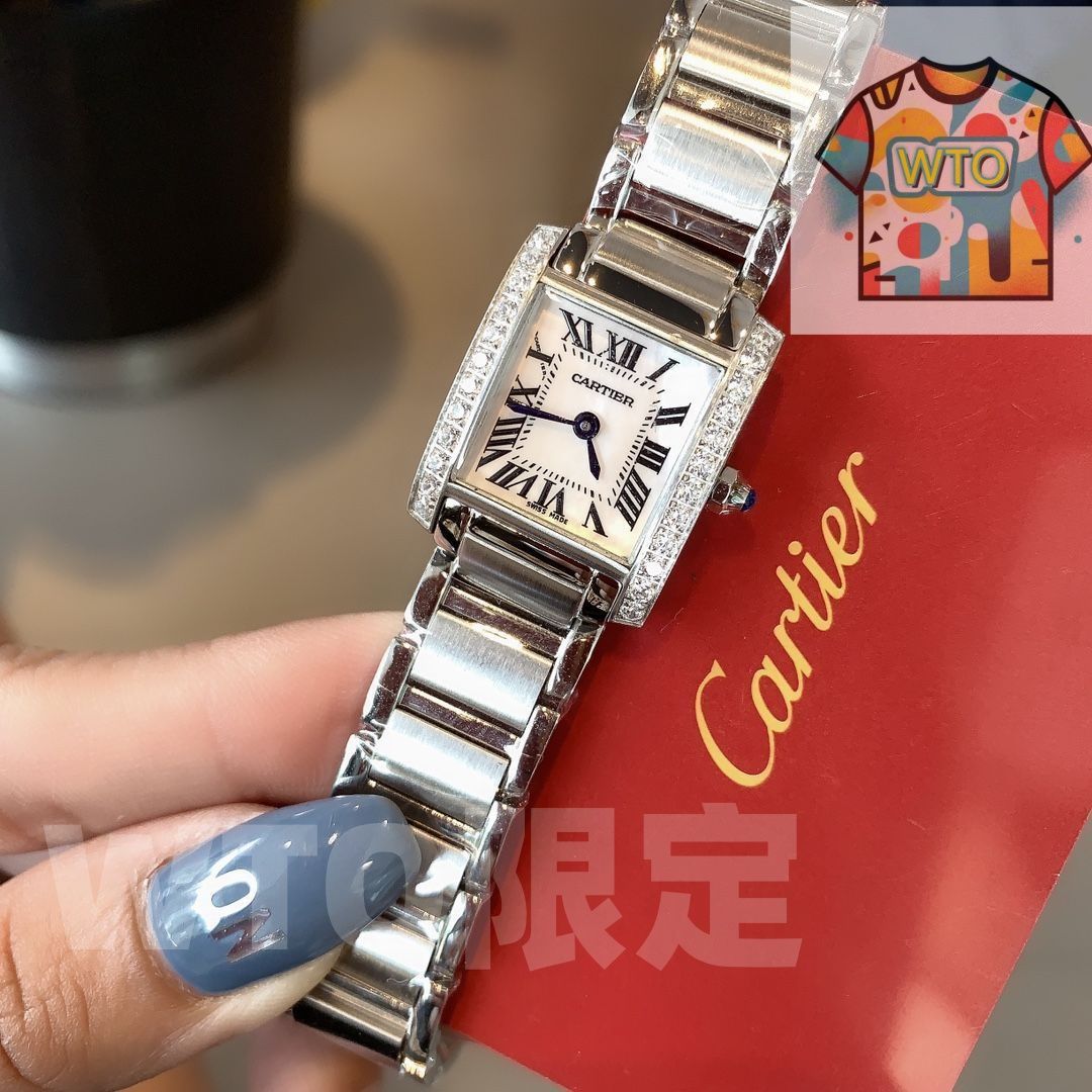 Cartier クォーツ 時計 カルティエ トノーデュアルタイム LM W1502853 クォーツ Cal